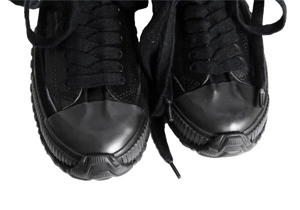 Y's Leather Switching Canvas High Cut Sneakers K-176259_005