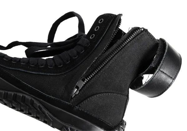 Y's Leather Switching Canvas High Cut Sneakers K-176259_010