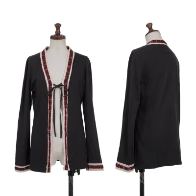 Jean Paul GAULTIER FEMME Mesh Knit Trim Design Cardigan