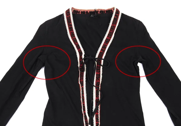 Jean Paul GAULTIER FEMME Mesh Knit Trim Design Cardigan K-176262_003