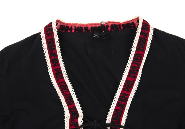 Jean Paul GAULTIER FEMME Mesh Knit Trim Design Cardigan K-176262_006