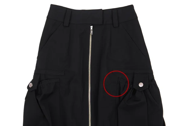 Jean Paul GAULTIER FEMME Nylon Blend Pocket Design Stretch Front Zip Skirt K-176269_003