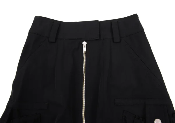 Jean Paul GAULTIER FEMME Nylon Blend Pocket Design Stretch Front Zip Skirt K-176269_005