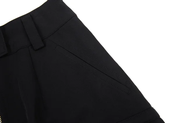 Jean Paul GAULTIER FEMME Nylon Blend Pocket Design Stretch Front Zip Skirt K-176269_006