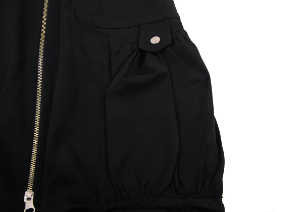 Jean Paul GAULTIER FEMME Nylon Blend Pocket Design Stretch Front Zip Skirt K-176269_011