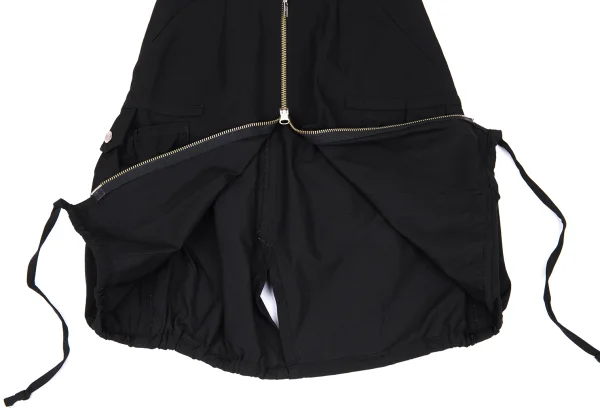 Jean Paul GAULTIER FEMME Nylon Blend Pocket Design Stretch Front Zip Skirt K-176269_013