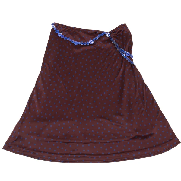 Jean Paul GAULTIER FEMME Dot Print Button Design Skirt K-176270_002