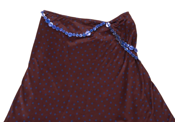 Jean Paul GAULTIER FEMME Dot Print Button Design Skirt K-176270_003