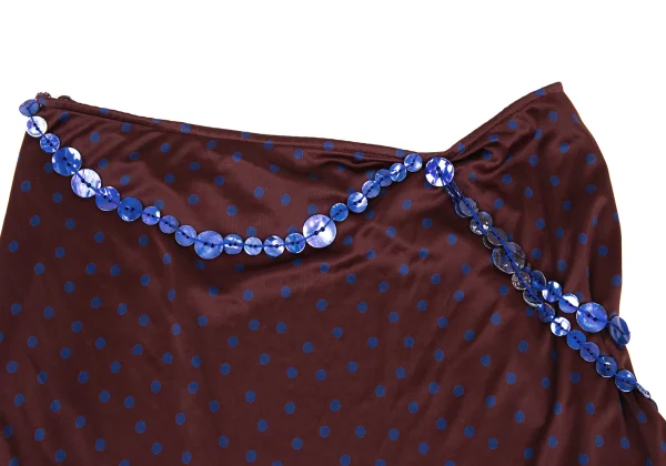 Jean Paul GAULTIER FEMME Dot Print Button Design Skirt K-176270_004