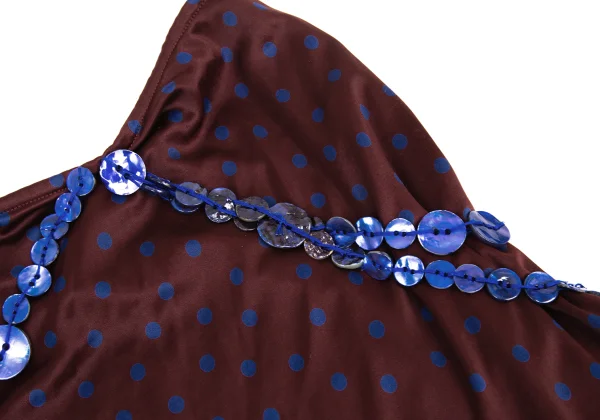 Jean Paul GAULTIER FEMME Dot Print Button Design Skirt K-176270_005