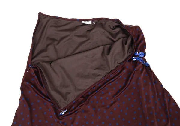 Jean Paul GAULTIER FEMME Dot Print Button Design Skirt K-176270_006