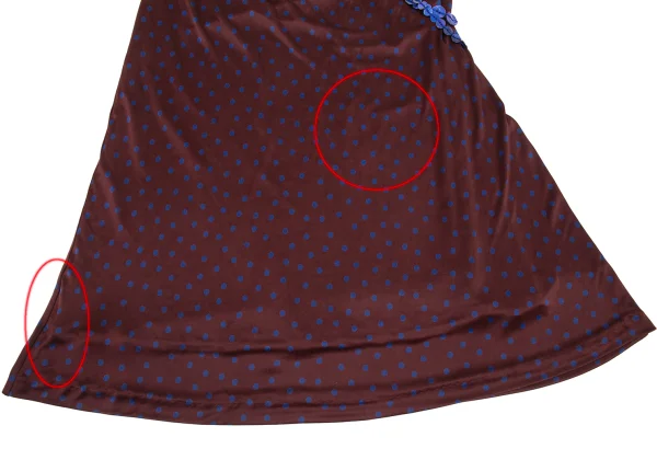 Jean Paul GAULTIER FEMME Dot Print Button Design Skirt K-176270_007