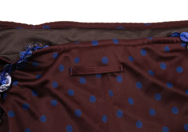 Jean Paul GAULTIER FEMME Dot Print Button Design Skirt K-176270_015