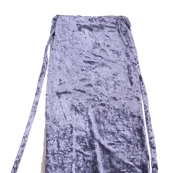 Jean Paul GAULTIER FEMME Velour Sheer Layered Wrap Skirt K-176271_003