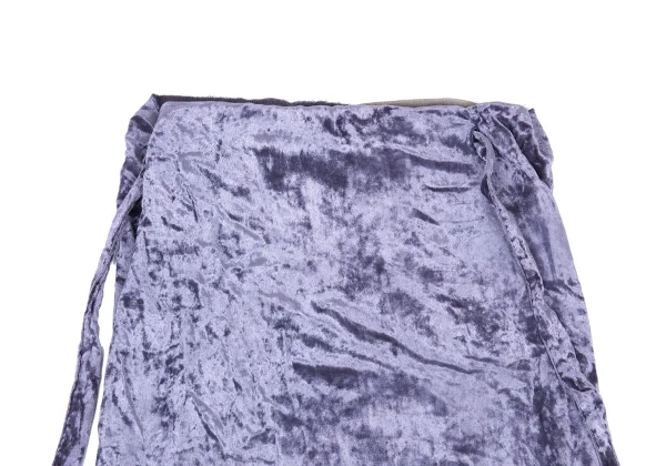 Jean Paul GAULTIER FEMME Velour Sheer Layered Wrap Skirt K-176271_004