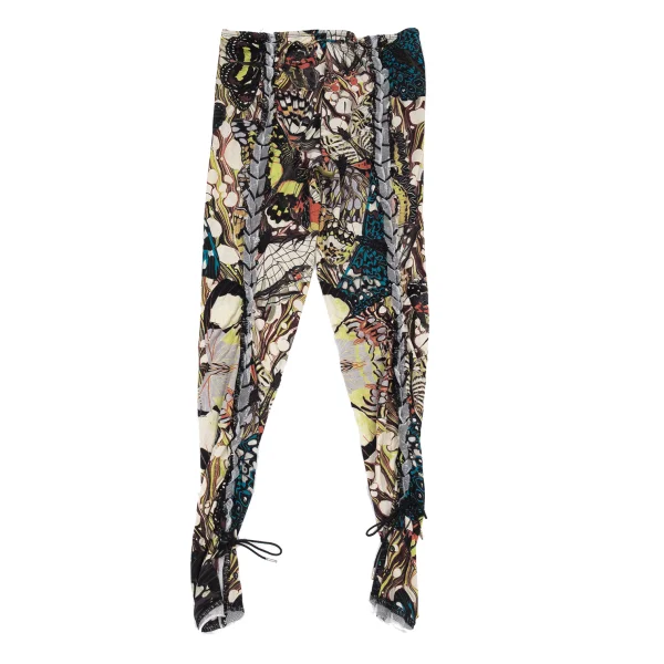 Jean Paul GAULTIER FEMME Butterfly Print Back Lace-Up Stretch Pants  K-176272_007