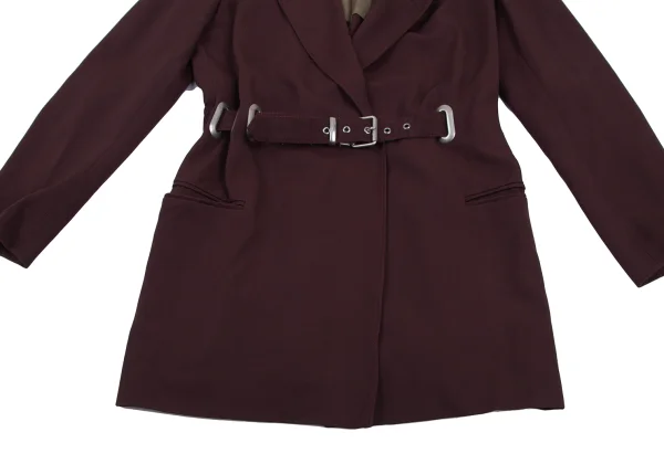 Jean Paul GAULTIER CLASSIQUE Wool Rayon Belted Jecket K-176274_010