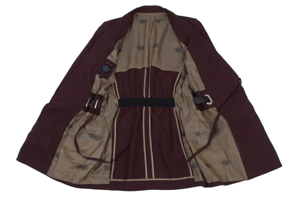 Jean Paul GAULTIER CLASSIQUE Wool Rayon Belted Jecket K-176274_016