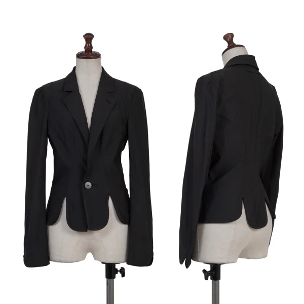 Jean Paul GAULTIER Poly Srtretch 1B Jacket Black 38 K-176275_001