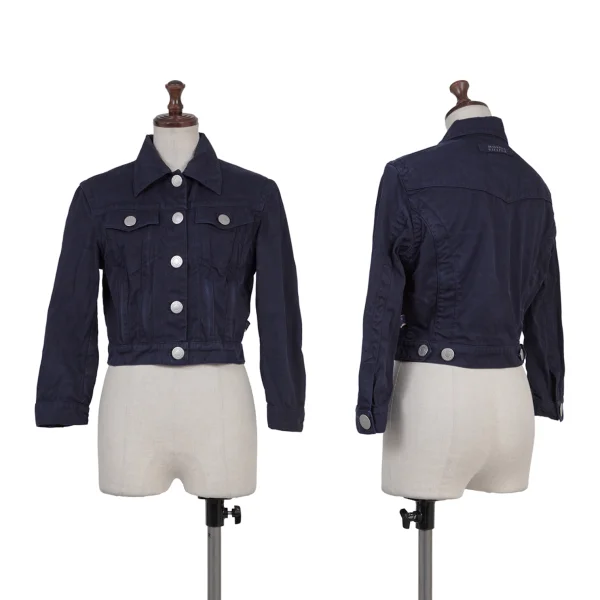 Jean's Paul GAULTIER Cotton Short Jacket Navy 42 K-176277_001