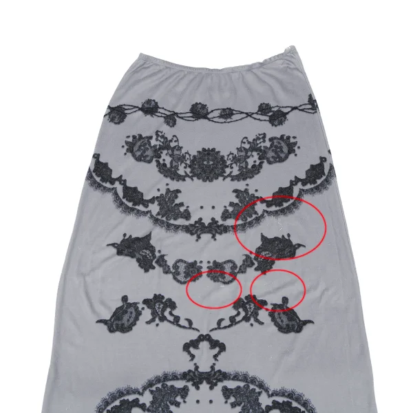 JPG by GAULTIER Gothic Print Long Stretch Skirt K-176279_003