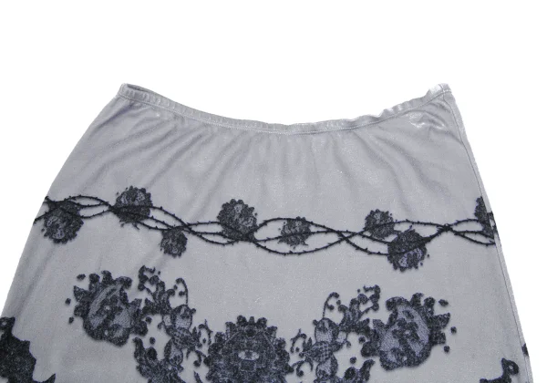 JPG by GAULTIER Gothic Print Long Stretch Skirt K-176279_007