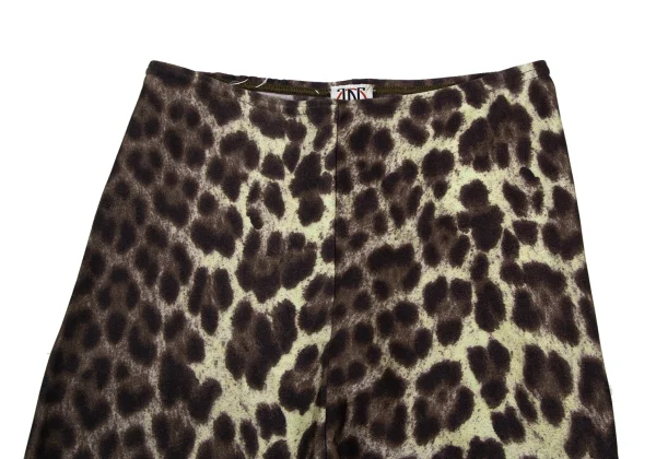 JPG by GAULTIER Nylon Blend Animal Print Stretch Tapered Pants K-176280_004