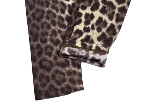 JPG by GAULTIER Nylon Blend Animal Print Stretch Tapered Pants K-176280_009