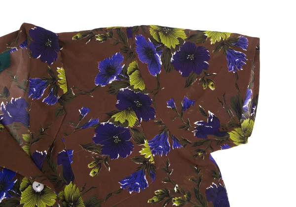 JUNIOR GAULTIER Poly Floral Print Shirt Dress K-176281_008