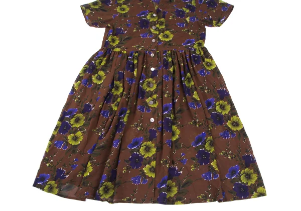 JUNIOR GAULTIER Poly Floral Print Shirt Dress K-176281_009
