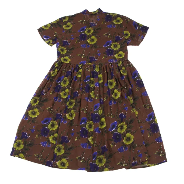 JUNIOR GAULTIER Poly Floral Print Shirt Dress K-176281_013