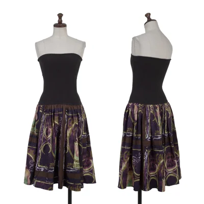 JUNIOR GAULTIER Girl Print Switching Skirt