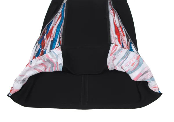 Jean Paul GAULTIER FOR SEPT PREMIERES Zip Design Major Print Switching Skirt K-176284_008
