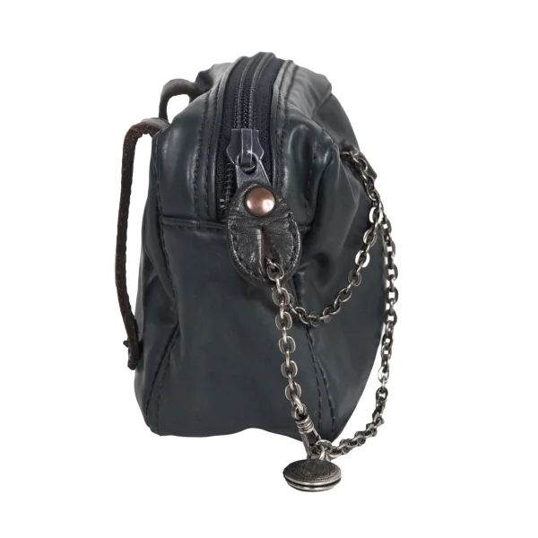 Jean Paul GAULTIER HOMME Chain Embellishment PVC Pouch K-176287_002