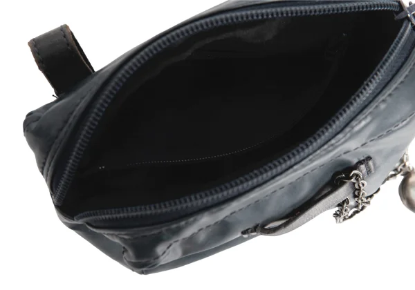 Jean Paul GAULTIER HOMME Chain Embellishment PVC Pouch K-176287_011