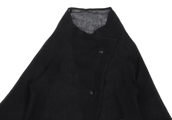 Y's Linen Blend Mesh Drape Jacket K-176295_003