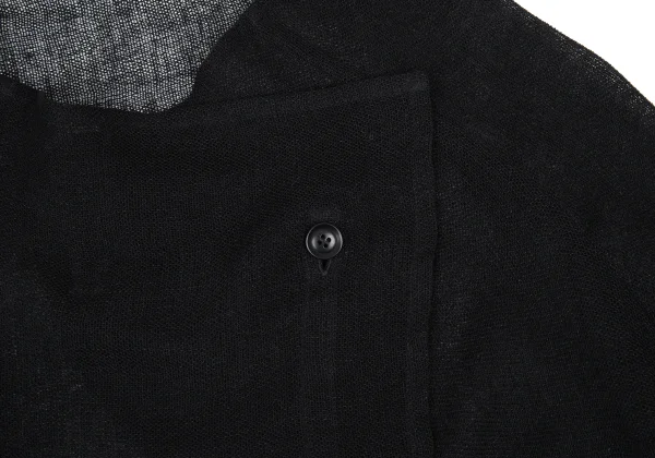 Y's Linen Blend Mesh Drape Jacket K-176295_005