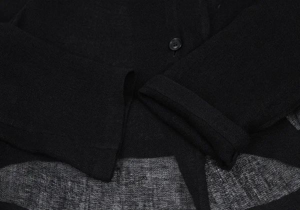 Y's Linen Blend Mesh Drape Jacket K-176295_007