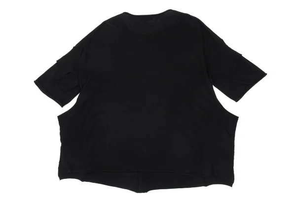 Y's Cotton Blend Layered Sleeve Cardigan K-176296_009