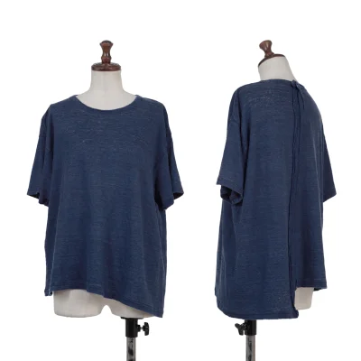 Y's Asymmetrical Design Linen T Shirt