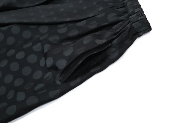 Y's Cupro Dot Pattern Slit Drape Skirt K-176298_006