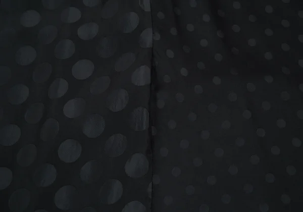 Y's Cupro Dot Pattern Slit Drape Skirt K-176298_010