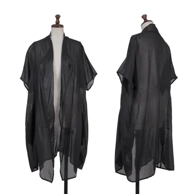 Y's for living Poly Buttonless Long Short Sleeve Cardigan