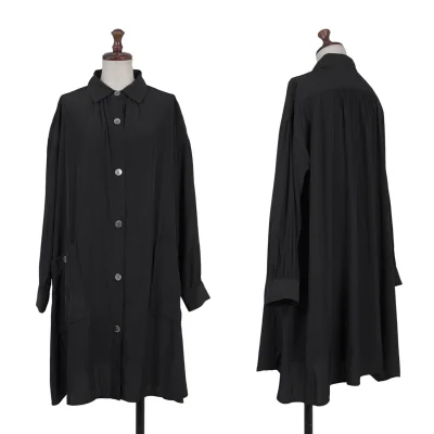 Y's for living Poly Gather Patch Pocket Long Shirt