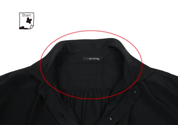 Y's for living Poly Gather Patch Pocket Long Shirt K-176306_005