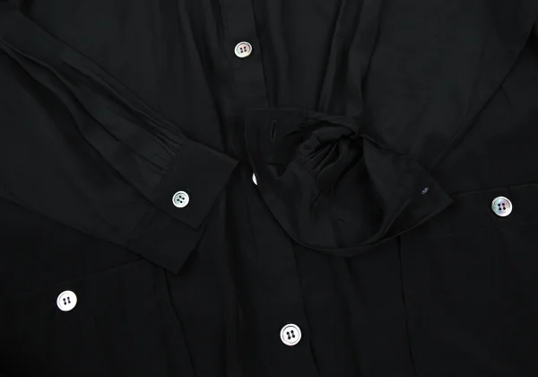 Y's for living Poly Gather Patch Pocket Long Shirt K-176306_008