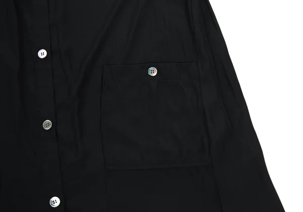 Y's for living Poly Gather Patch Pocket Long Shirt K-176306_010
