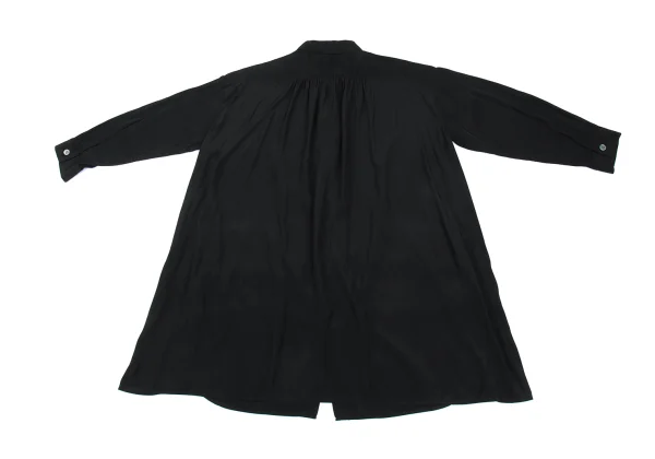 Y's for living Poly Gather Patch Pocket Long Shirt K-176306_012