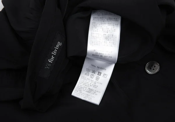 Y's for living Poly Gather Patch Pocket Long Shirt K-176306_015