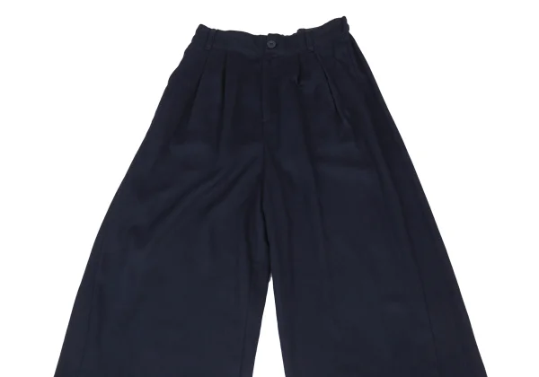 Y's for living Linen Poly Tuck Wide Cropped Pants K-176307_002